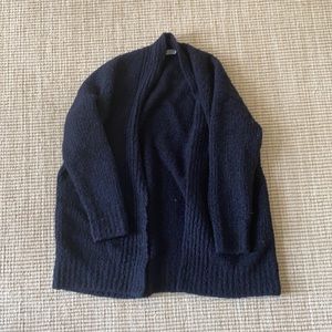 Vince Navy Wool/Cashmere Oversized Cardigan
